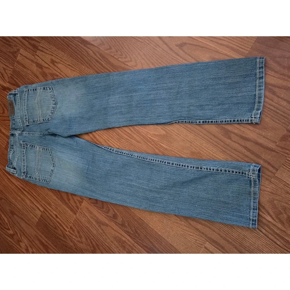 Cody James Boys Blue Denim Jeans Size 16 Medium Wash Adjustable Waist Bootcut